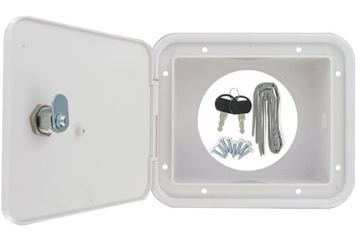 Valterra RV Sewer Hose Storage Hatch With Lock